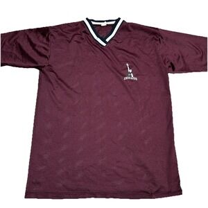 Vintage‎ 90s Chicago 23 Mesh Jersey Tee Made in USA Maroon Men's Large